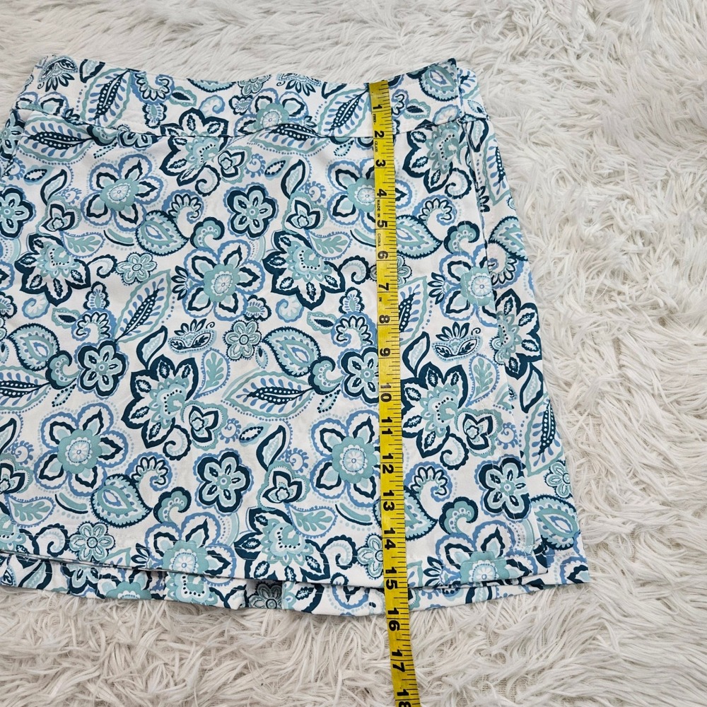 Ripskirt Hawaii Seaglass Florals Blue Paisley Wrap Skirt Sz S Travel Vacation - Picture 8 of 9